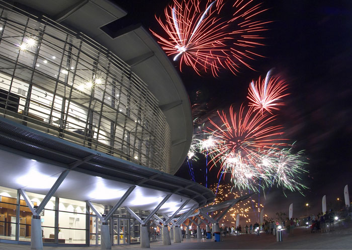 Darwin Convention Centre opening fireworks