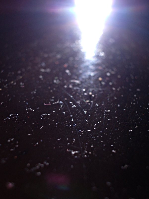 A photo of dust on the floor