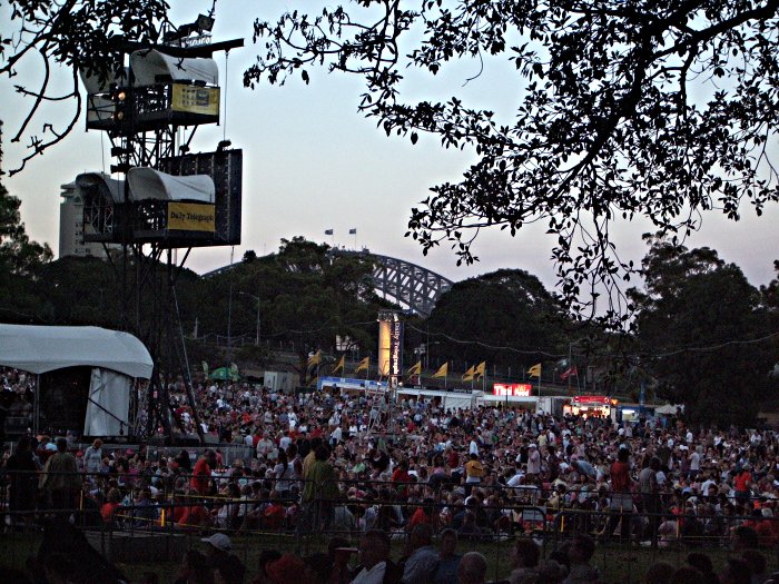 A view over the crowd at Symphony in the Domain