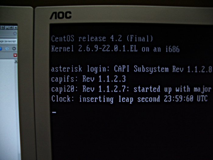 Photo of a server adding a leap second