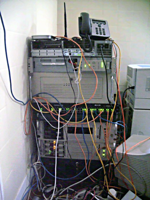 The edited image of the front of the same pile of gear